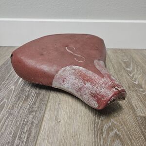 Mesinger Schwinn Vintage 60s S Seat Monogram Dual Sping Saddle Red White Retro